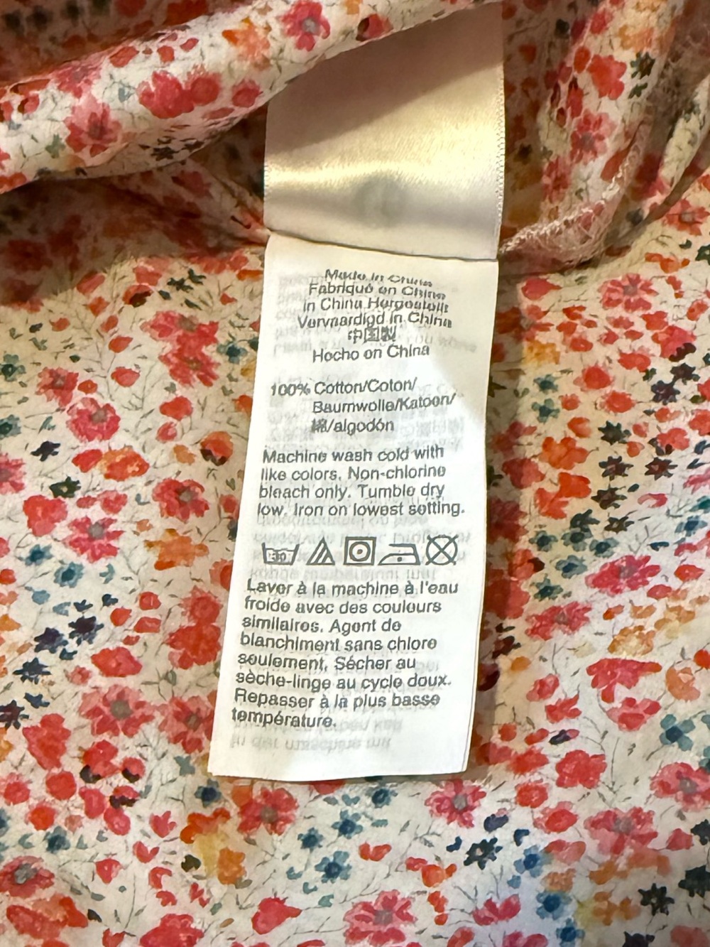 J. Crew Liberty Ditsy Floral Ruffle Stand Collar Blouse Pink Long Sleeve Top - Picture 7 of 9